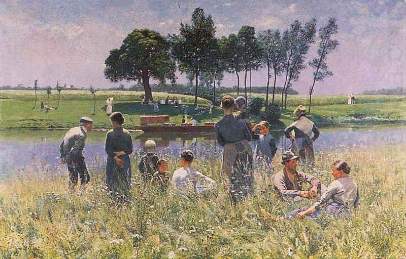 Emile Claus The Picknick china oil painting image